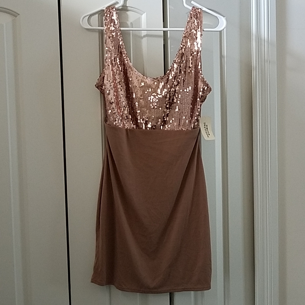 NWT Little Gold Party Dress